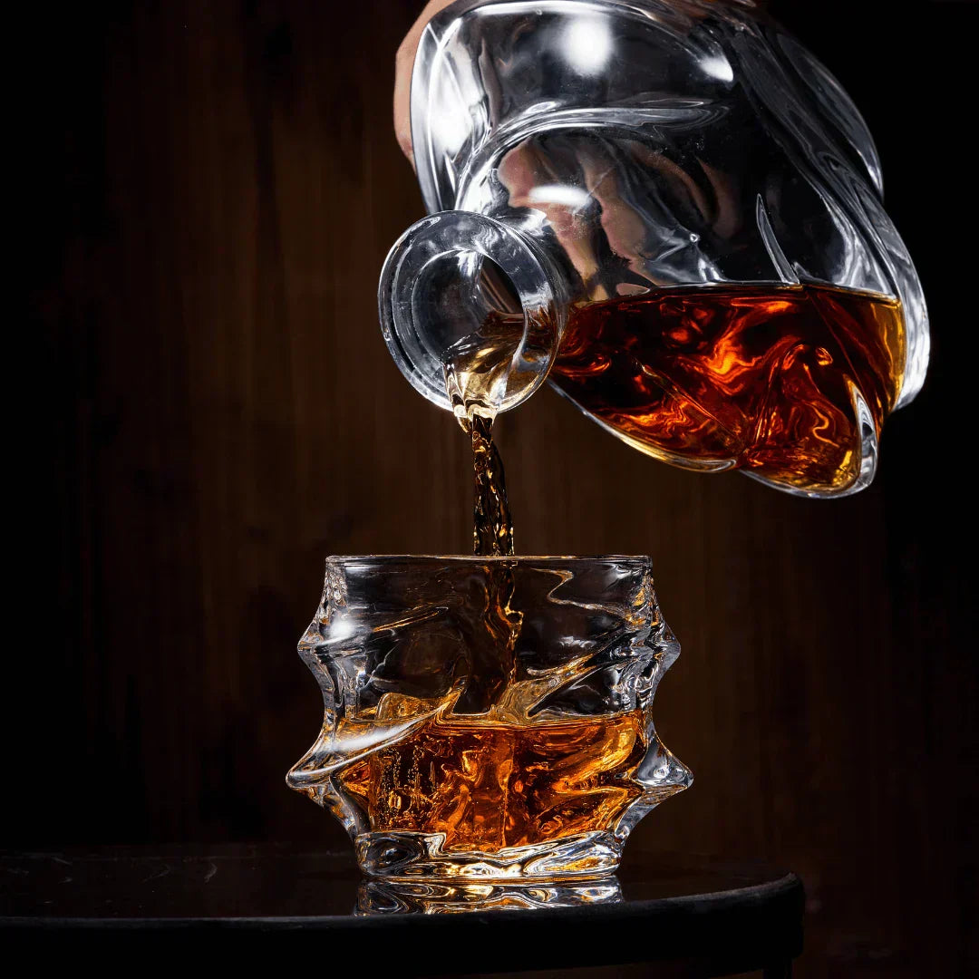 Carafe en cristal japonais Storm