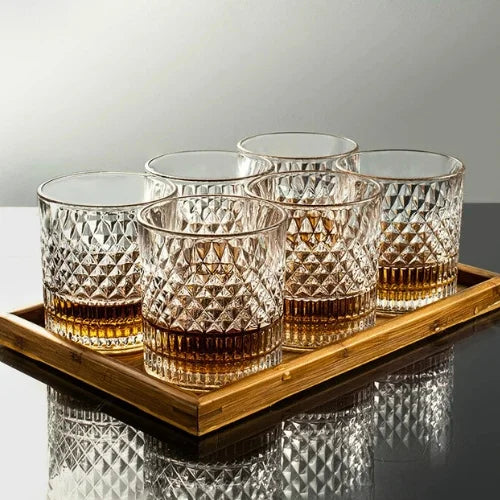 Lot de 6 verres de dégustation en cristal