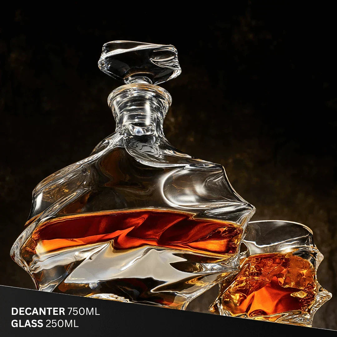 Carafe en cristal japonais Storm