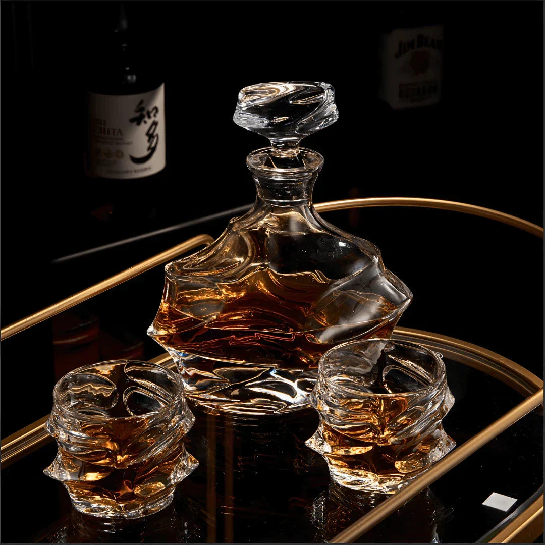 Carafe en cristal japonais Storm
